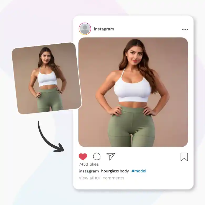 instagram photo enhanced using hourglass body app for a polished social media look.